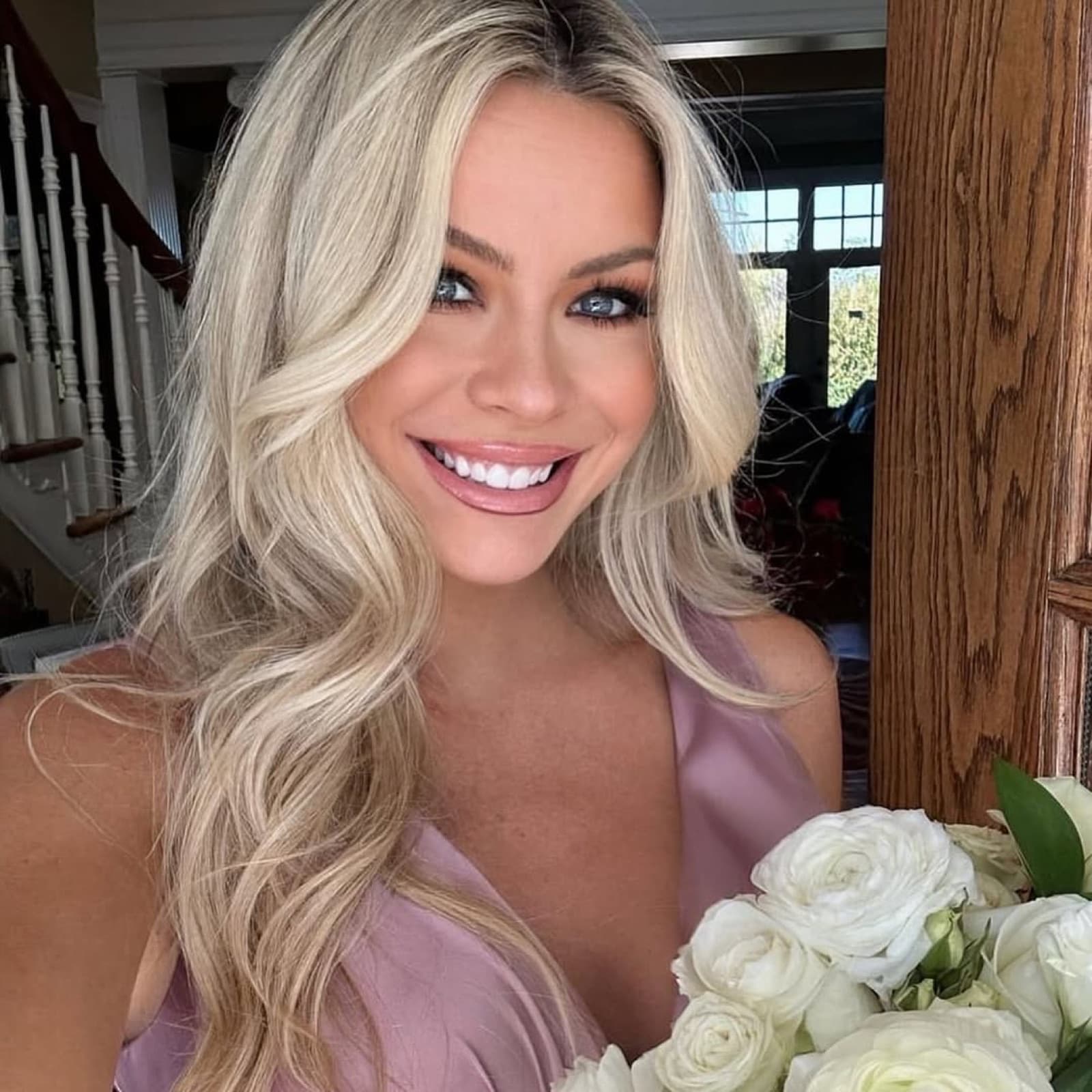 A real client's bright, radiant smile